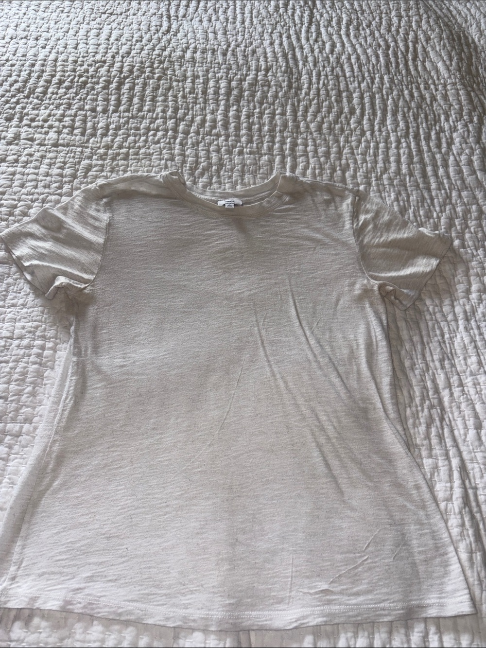 Vince. Light Cream White Short Sleeve Tee EUC S